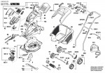 Bosch 3 600 H81 K71 ROTAK 43 LI Lawnmower Spare Parts